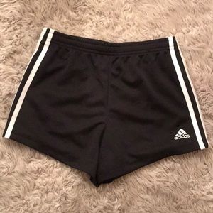 Adidas black white shorts